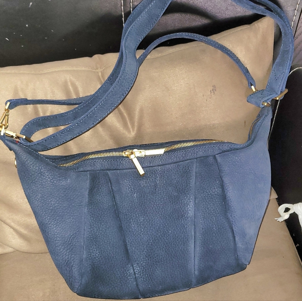 Hammitt Morgan | Skies Nubuck w/Brushed Gold Hardware ~ EUC